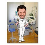 Bild von   erstellung karikatur zahnarztjpg | fotogeschenkideende 🎀 Geschenke mit eigenem Foto Motiv o Text