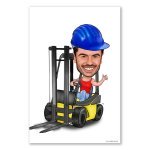 Bild von   erstellung karikatur staplerfajpg | fotogeschenkideende 🎀 Geschenke mit eigenem Foto Motiv o Text