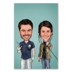 Bild von   erstellung karikatur zahnarztjpg | fotogeschenkideende 🎀 Geschenke mit eigenem Foto Motiv o Text