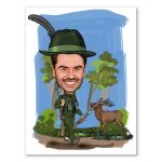 Bild von   erstellung karikatur waidmannsjpg | fotogeschenkideende 🎀 Geschenke mit eigenem Foto Motiv o Text