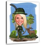 Bild von   erstellung karikatur waidmannsjpg | fotogeschenkideende 🎀 Geschenke mit eigenem Foto Motiv o Text