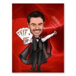 Bild von   erstellung karikatur zaubererjpg | fotogeschenkideende 🎀 Geschenke mit eigenem Foto Motiv o Text