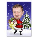 Bild von   erstellung karikatur weihnachtjpg | fotogeschenkideende 🎀 Geschenke mit eigenem Foto Motiv o Text