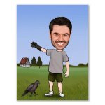 Bild von   erstellung karikatur falknerjpg | fotogeschenkideende 🎀 Geschenke mit eigenem Foto Motiv o Text