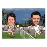 Bild von   erstellung karikatur tennis amjpg | fotogeschenkideende 🎀 Geschenke mit eigenem Foto Motiv o Text