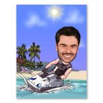 Bild von   erstellung karikatur wasserjetjpg | fotogeschenkideende 🎀 Geschenke mit eigenem Foto Motiv o Text