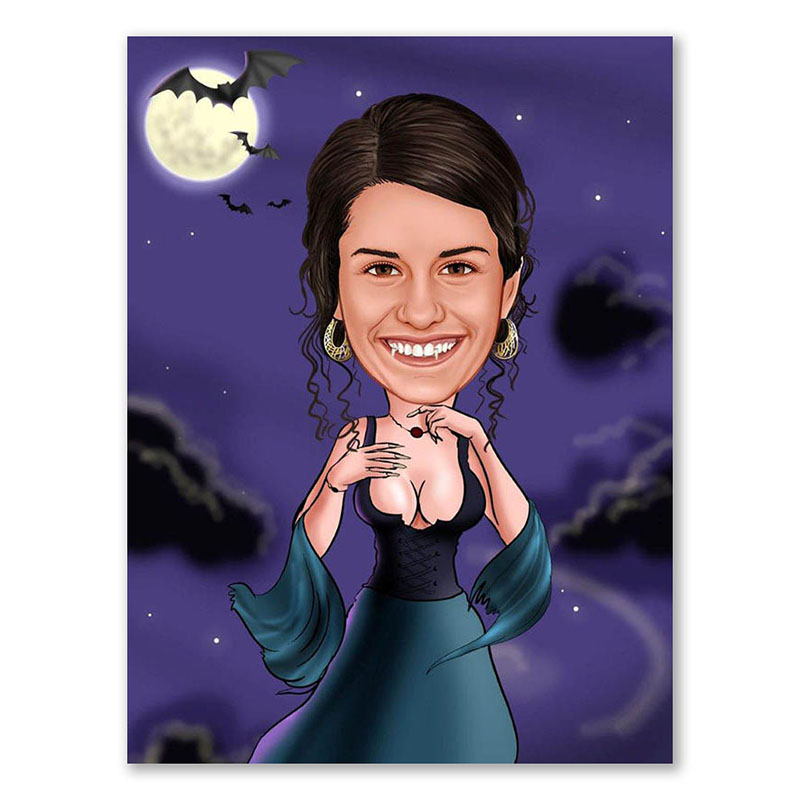 Bild von   erstellung karikatur vampirinjpg | fotogeschenkideende 🎀 Geschenke mit eigenem Foto Motiv o Text
