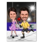 Bild von   erstellung karikatur paar beimjpg | fotogeschenkideende 🎀 Geschenke mit eigenem Foto Motiv o Text