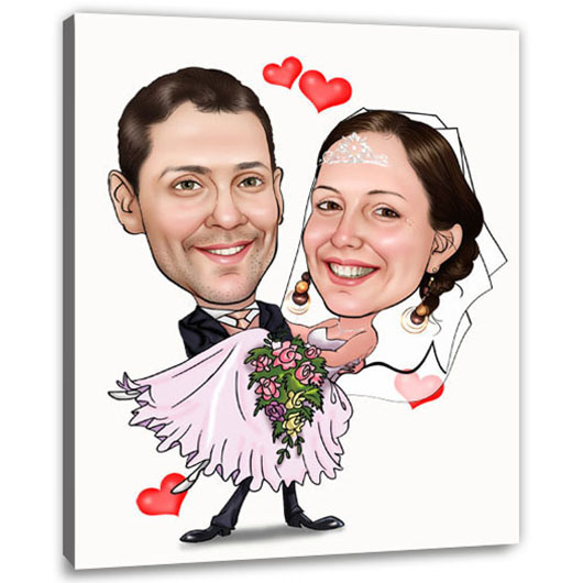 Bild von   erstellung karikatur hochzeitsjpg | fotogeschenkideende 🎀 Geschenke mit eigenem Foto Motiv o Text