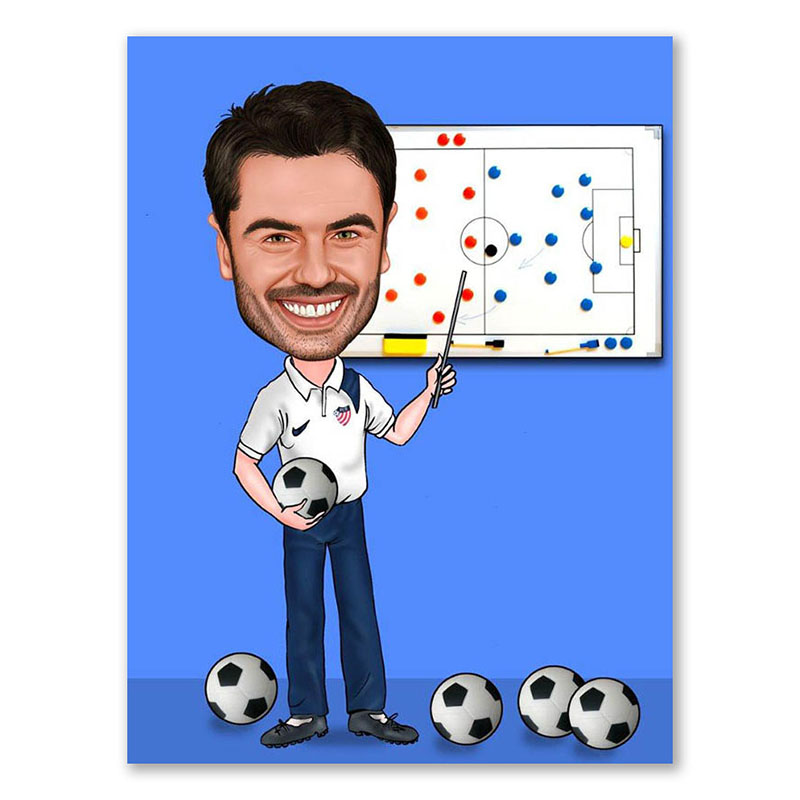 Bild von   erstellung karikatur fussballtjpg | fotogeschenkideende 🎀 Geschenke mit eigenem Foto Motiv o Text