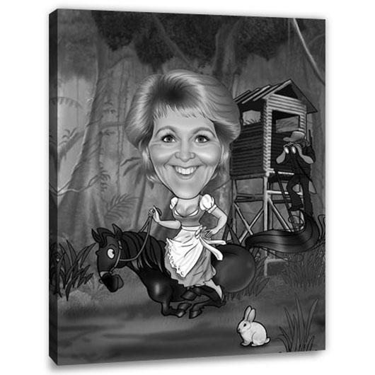 Bild von   erstellung karikatur vom jgerjpg | fotogeschenkideende 🎀 Geschenke mit eigenem Foto Motiv o Text