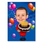 Bild von   erstellung karikatur happy birjpg | fotogeschenkideende 🎀 Geschenke mit eigenem Foto Motiv o Text