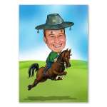 Bild von   erstellung karikatur cowboy rajpg | fotogeschenkideende 🎀 Geschenke mit eigenem Foto Motiv o Text
