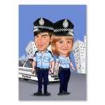 Bild von   erstellung karikatur police ofjpg | fotogeschenkideende 🎀 Geschenke mit eigenem Foto Motiv o Text