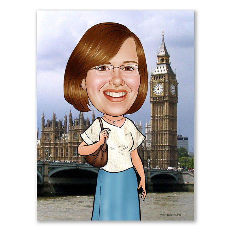 Bild von   erstellung karikatur london bijpg | fotogeschenkideende 🎀 Geschenke mit eigenem Foto Motiv o Text