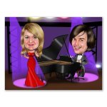 Bild von   erstellung karikatur duo cajpg | fotogeschenkideende 🎀 Geschenke mit eigenem Foto Motiv o Text