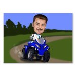 Bild von   erstellung karikatur quad cajpg | fotogeschenkideende 🎀 Geschenke mit eigenem Foto Motiv o Text