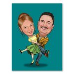 Bild von   erstellung karikatur tanzbeinjpg | fotogeschenkideende 🎀 Geschenke mit eigenem Foto Motiv o Text