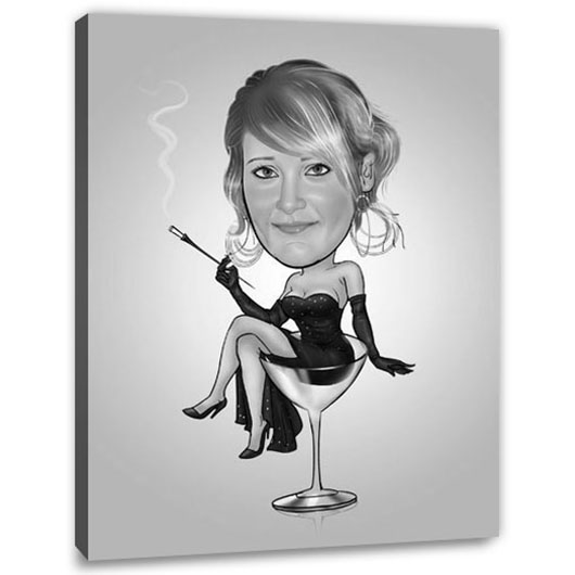 Bild von   erstellung karikatur cocktailkjpg | fotogeschenkideende 🎀 Geschenke mit eigenem Foto Motiv o Text