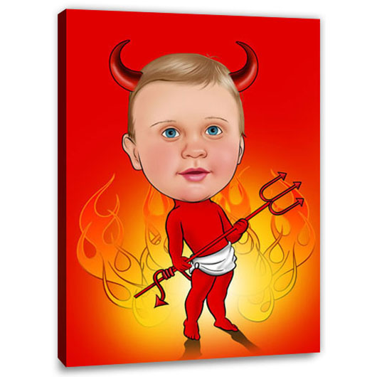 Bild von   erstellung karikatur teufel cjpg | fotogeschenkideende 🎀 Geschenke mit eigenem Foto Motiv o Text