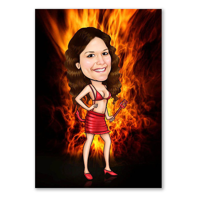 Bild von   erstellung karikatur hot girljpg | fotogeschenkideende 🎀 Geschenke mit eigenem Foto Motiv o Text