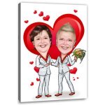 Bild von   erstellung karikatur in lovejpg | fotogeschenkideende 🎀 Geschenke mit eigenem Foto Motiv o Text