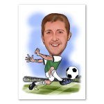 Bild von   erstellung karikatur fussballjpg | fotogeschenkideende 🎀 Geschenke mit eigenem Foto Motiv o Text