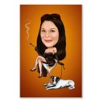 Bild von   erstellung karikatur rauchendejpg | fotogeschenkideende 🎀 Geschenke mit eigenem Foto Motiv o Text