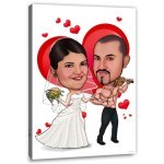 Bild von   erstellung karikatur hochzeitsjpg | fotogeschenkideende 🎀 Geschenke mit eigenem Foto Motiv o Text