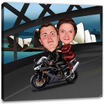 Bild von   erstellung karikatur motorradjpg | fotogeschenkideende 🎀 Geschenke mit eigenem Foto Motiv o Text
