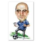 Bild von   erstellung karikatur coach amjpg | fotogeschenkideende 🎀 Geschenke mit eigenem Foto Motiv o Text