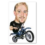 Bild von   erstellung karikatur biker mitjpg | fotogeschenkideende 🎀 Geschenke mit eigenem Foto Motiv o Text