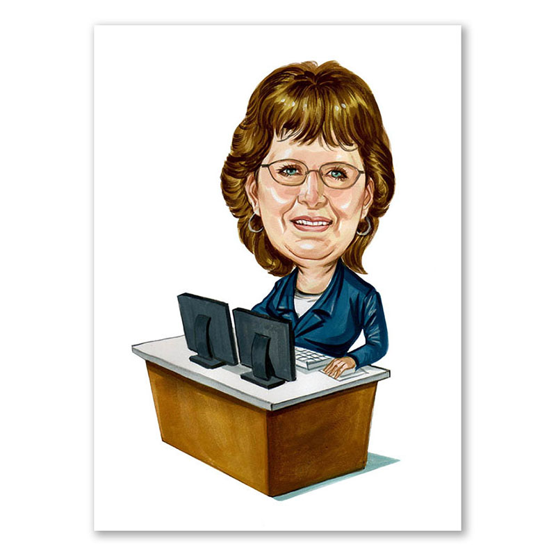 Bild von   erstellung karikatur frau mitjpg | fotogeschenkideende 🎀 Geschenke mit eigenem Foto Motiv o Text