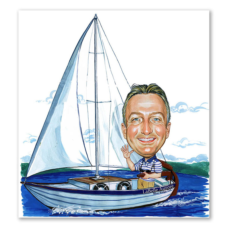Bild von   erstellung karikatur segler injpg | fotogeschenkideende 🎀 Geschenke mit eigenem Foto Motiv o Text