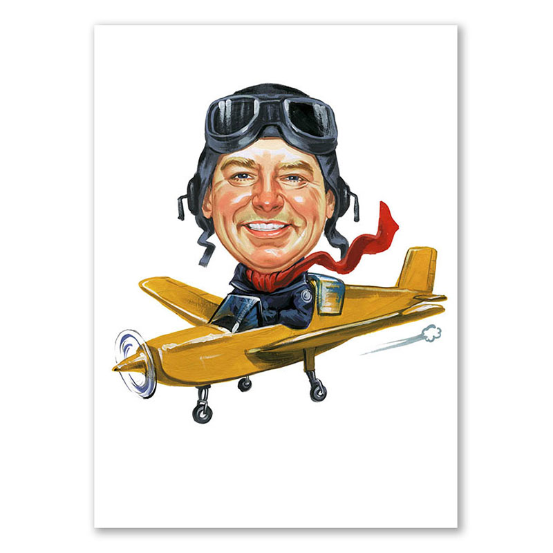 Bild von   erstellung karikatur fliegerfrjpg | fotogeschenkideende 🎀 Geschenke mit eigenem Foto Motiv o Text