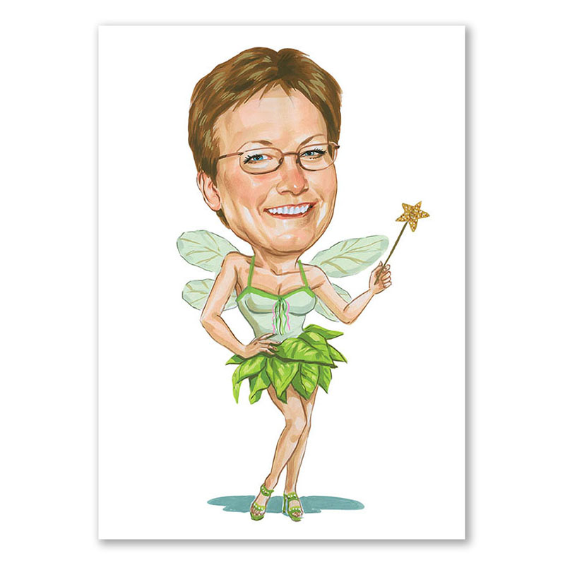 Bild von   erstellung karikatur fee mit bjpg | fotogeschenkideende 🎀 Geschenke mit eigenem Foto Motiv o Text