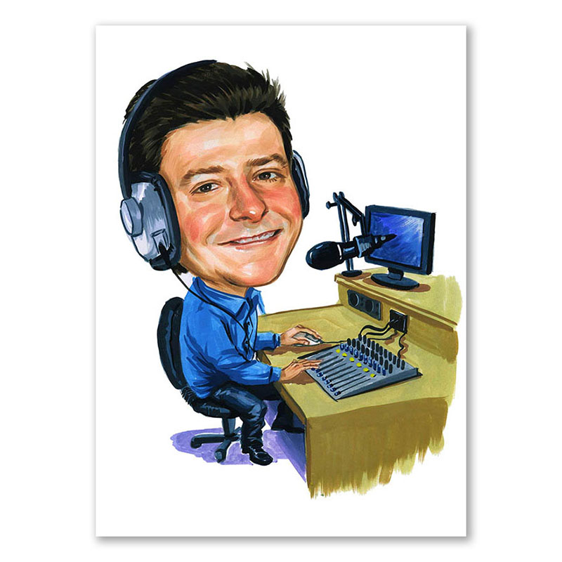 Bild von   erstellung karikatur moderatorjpg | fotogeschenkideende 🎀 Geschenke mit eigenem Foto Motiv o Text