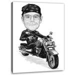 Bild von   erstellung karikatur motorradfjpg | fotogeschenkideende 🎀 Geschenke mit eigenem Foto Motiv o Text