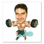 Bild von   erstellung karikatur hantelstejpg | fotogeschenkideende 🎀 Geschenke mit eigenem Foto Motiv o Text