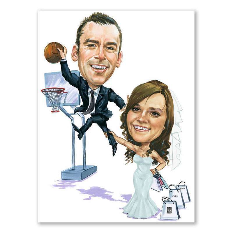 Bild von   erstellung karikatur sportlichjpg | fotogeschenkideende 🎀 Geschenke mit eigenem Foto Motiv o Text