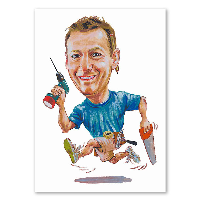 Bild von   erstellung karikatur handwerkejpg | fotogeschenkideende 🎀 Geschenke mit eigenem Foto Motiv o Text