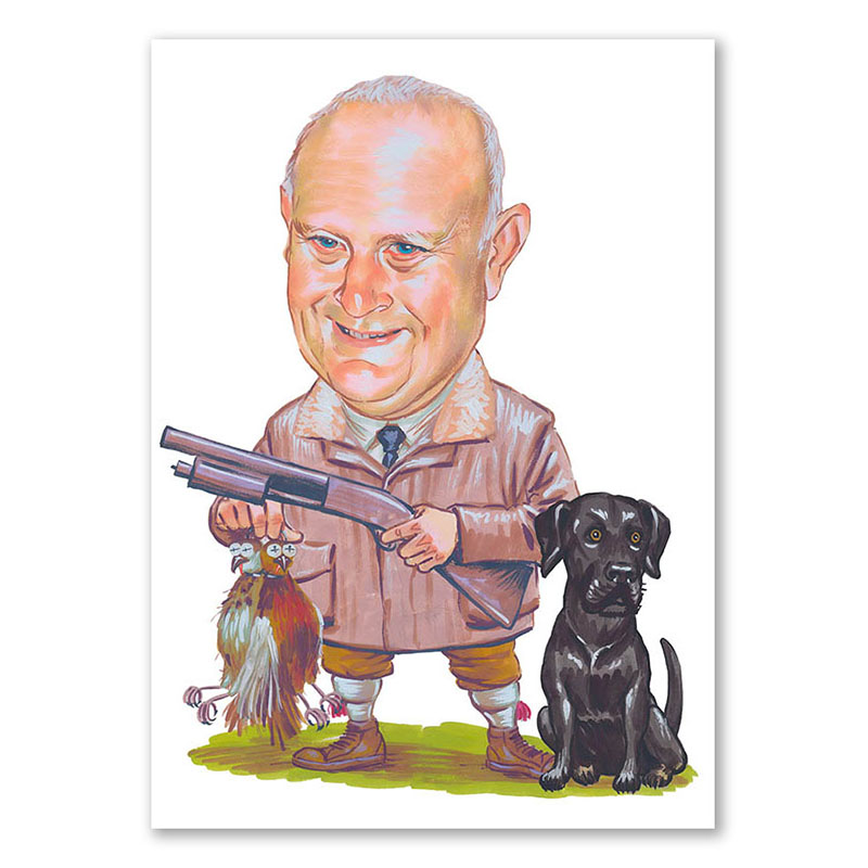 Bild von   erstellung karikatur jger mitjpg | fotogeschenkideende 🎀 Geschenke mit eigenem Foto Motiv o Text