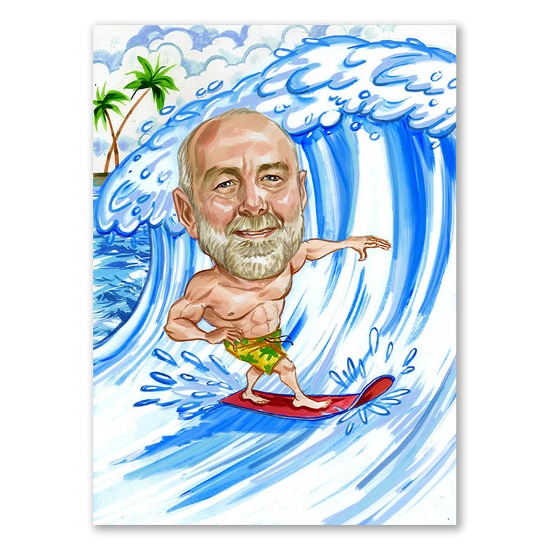 Bild von   erstellung karikatur sportlichjpg | fotogeschenkideende 🎀 Geschenke mit eigenem Foto Motiv o Text