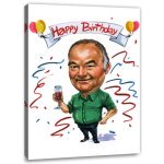 Bild von   erstellung karikatur happy birjpg | fotogeschenkideende 🎀 Geschenke mit eigenem Foto Motiv o Text