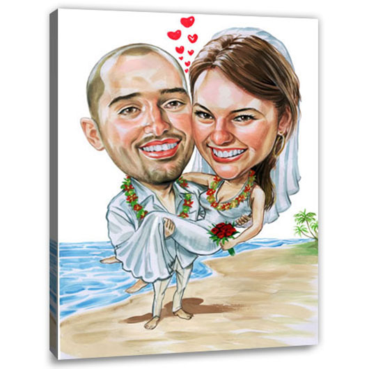 Bild von   erstellung karikatur hochzeitjpg | fotogeschenkideende 🎀 Geschenke mit eigenem Foto Motiv o Text