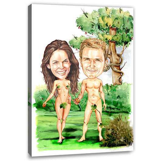 Bild von   erstellung karikatur adam undjpg | fotogeschenkideende 🎀 Geschenke mit eigenem Foto Motiv o Text