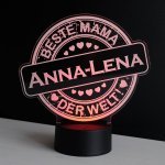 Bild von   led dekolicht button beste mamjpg | fotogeschenkideende 🎀 Geschenke mit eigenem Foto Motiv o Text