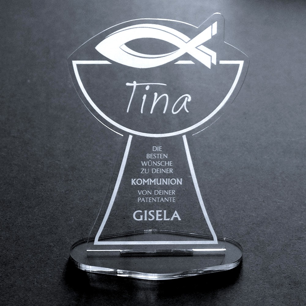 Bild von   acryl kelch mit namensgravur zjpg | fotogeschenkideende 🎀 Geschenke mit eigenem Foto Motiv o Text