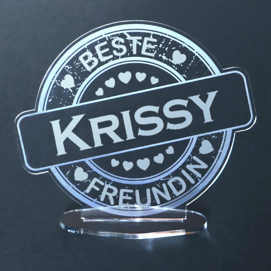 Bild von   acryl button mit namensgravurjpg | fotogeschenkideende 🎀 Geschenke mit eigenem Foto Motiv o Text