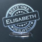 Bild von   acryl button mit namensgravurjpg | fotogeschenkideende 🎀 Geschenke mit eigenem Foto Motiv o Text